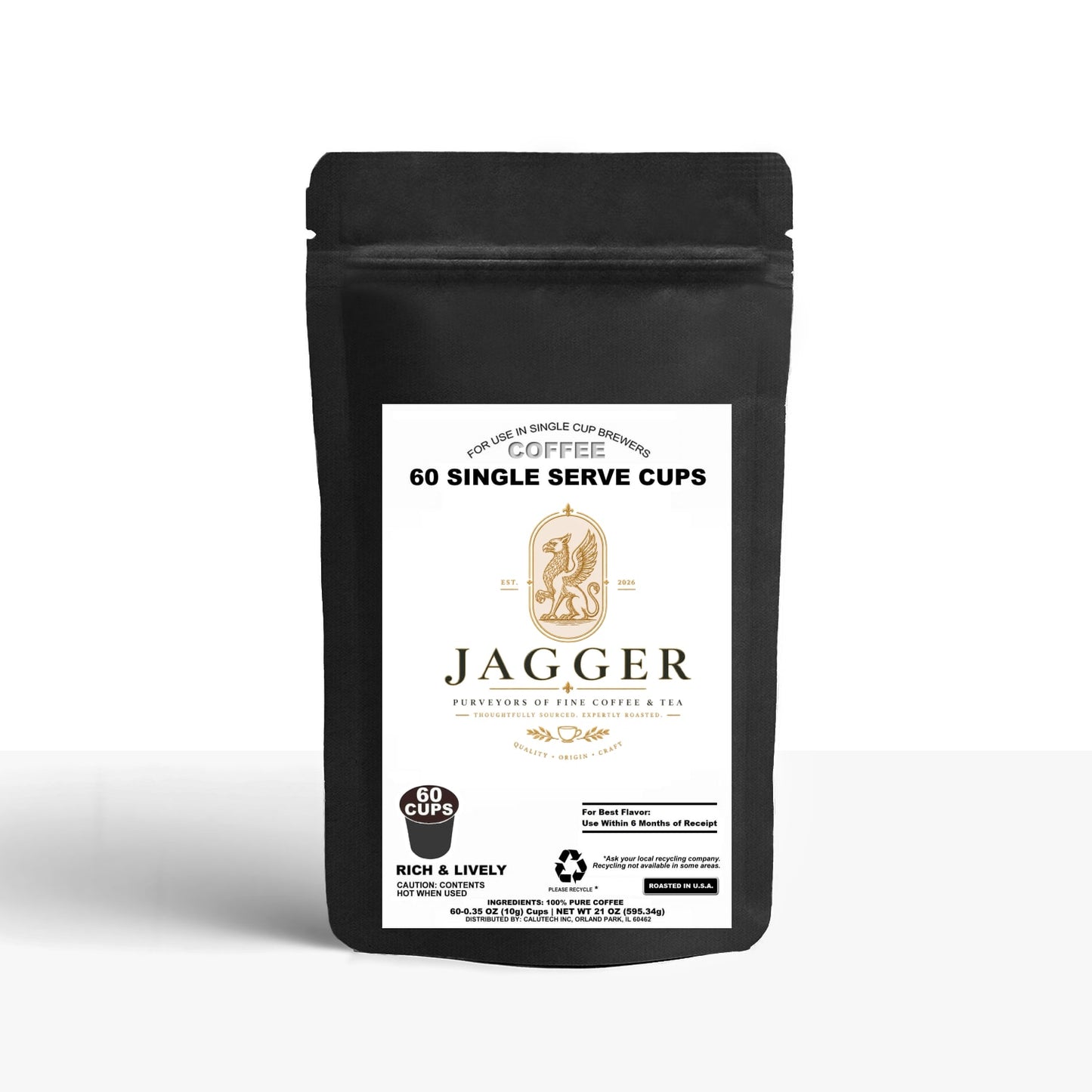 60 Pack Single Serve Coffee Capsules