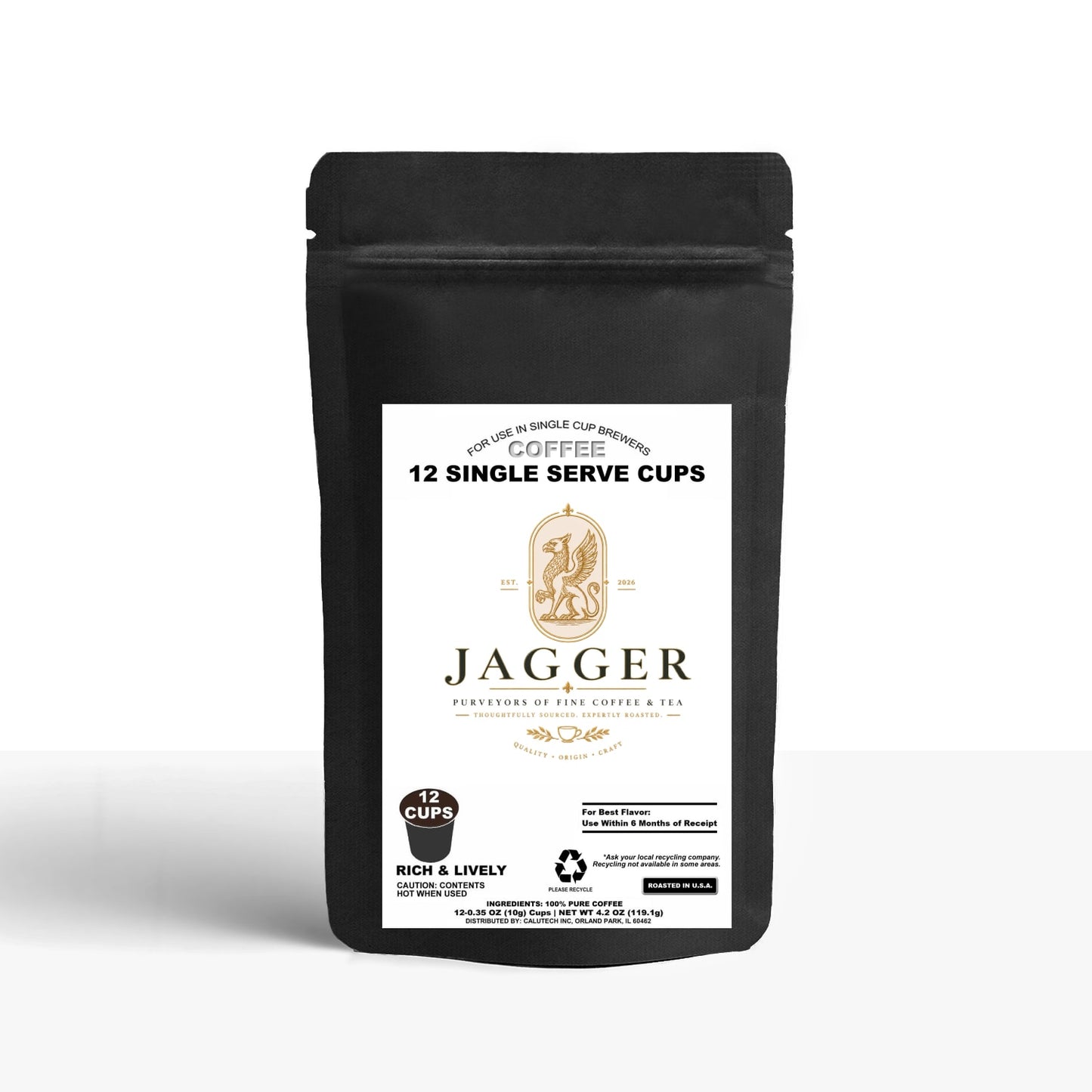 12 Pack Single Serve Coffee Capsules